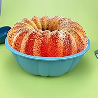 Vista 3 de 29 piezas de juego de hornear de silicona antiadherente con moldes para mini pasteles horneables, utensilios para hornear para horno, moldes