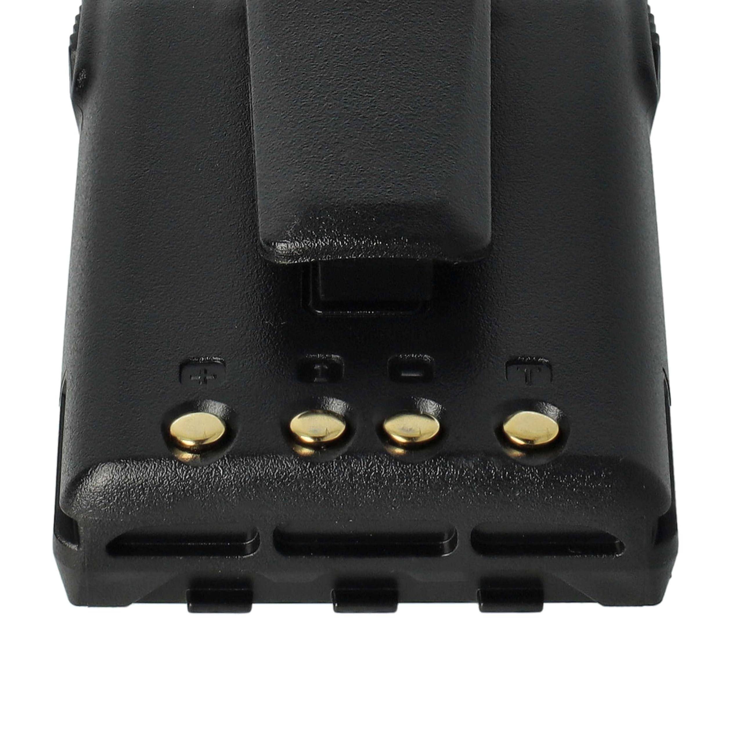 vhbw 1x batería Compatible con Wouxun KG-UVD1P, KG-UV6D, KG-UVD1 Radio (1700 mAh, 7,4 V, Li-Ion) + Pinza
