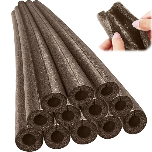 Amylove 12 Pcs 3.3 Feet Foam Pipe Insulation Foam Tube