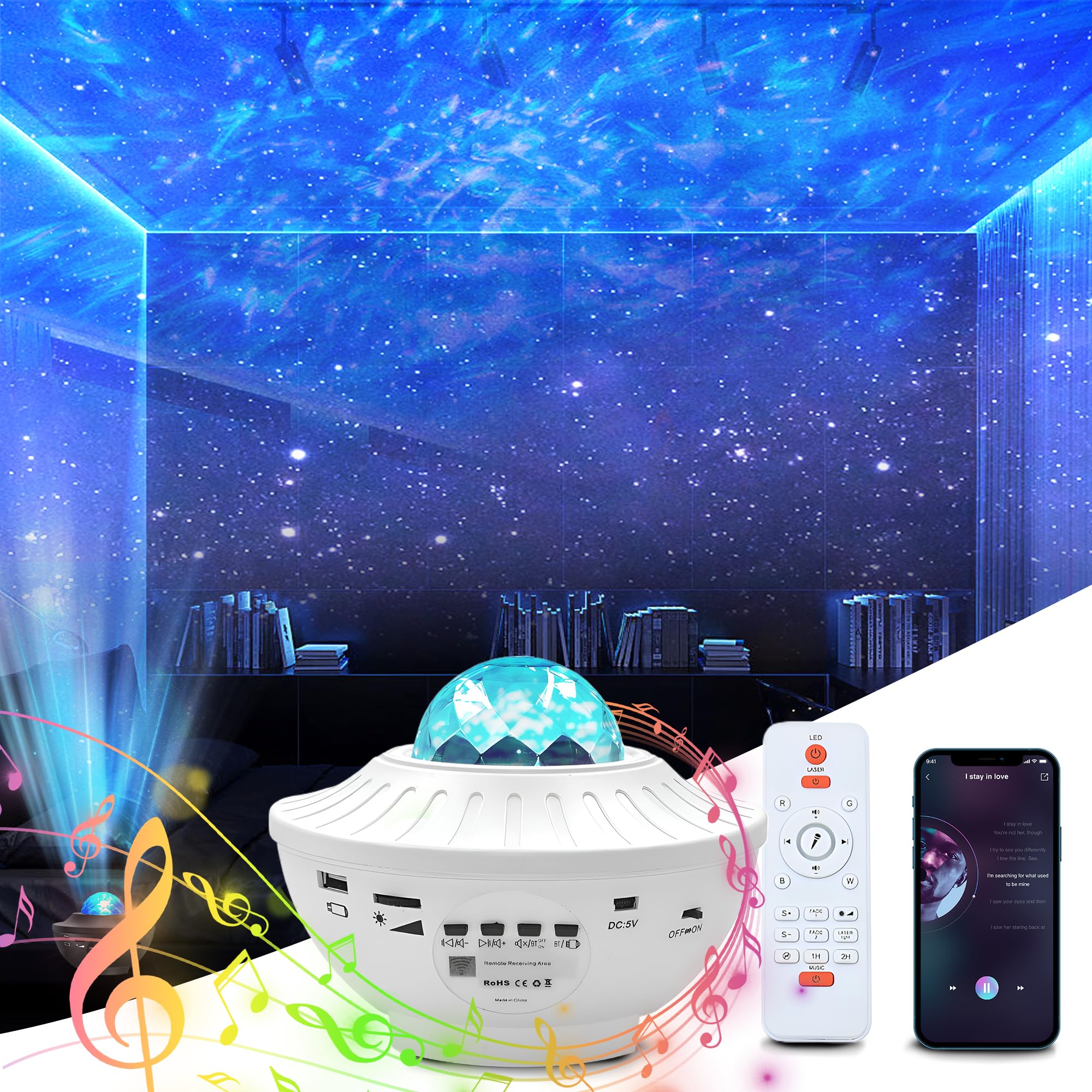 Amazon.co.jp : DETROVA プラネタリウム スピーカー付き 