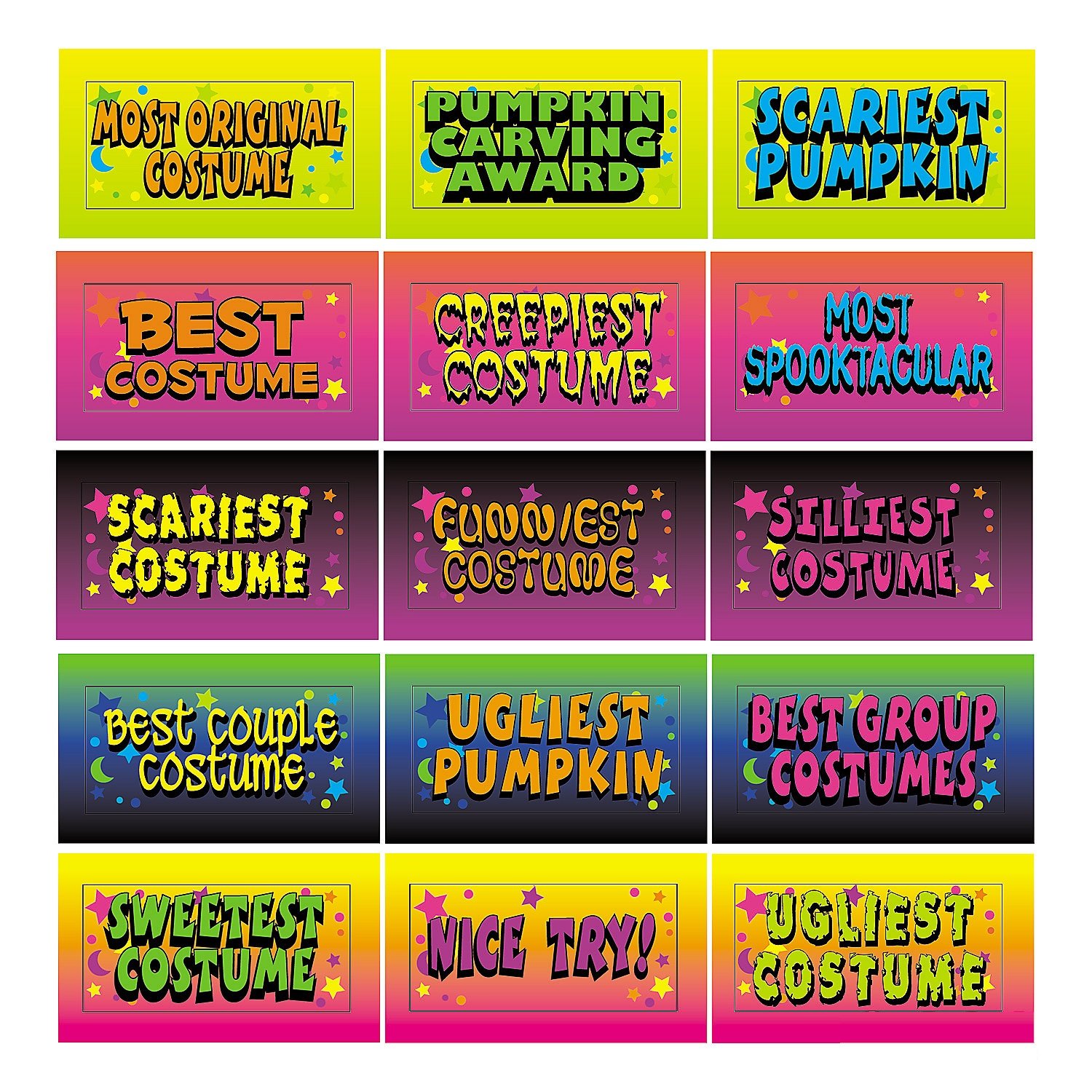 Halloween Jack-O-Lantern Costume Contest Trophies Trophy - 12 ct