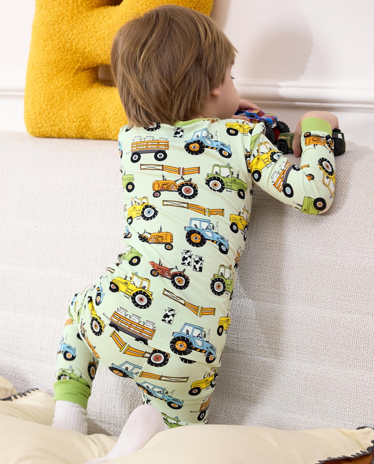 Bamboo Viscose Toddler Pajamas Boys Girls Baby 12M-8Y Pjs Sets Kids 2pcs Long-Sleeve Snug fit Sleepwear - Image 8