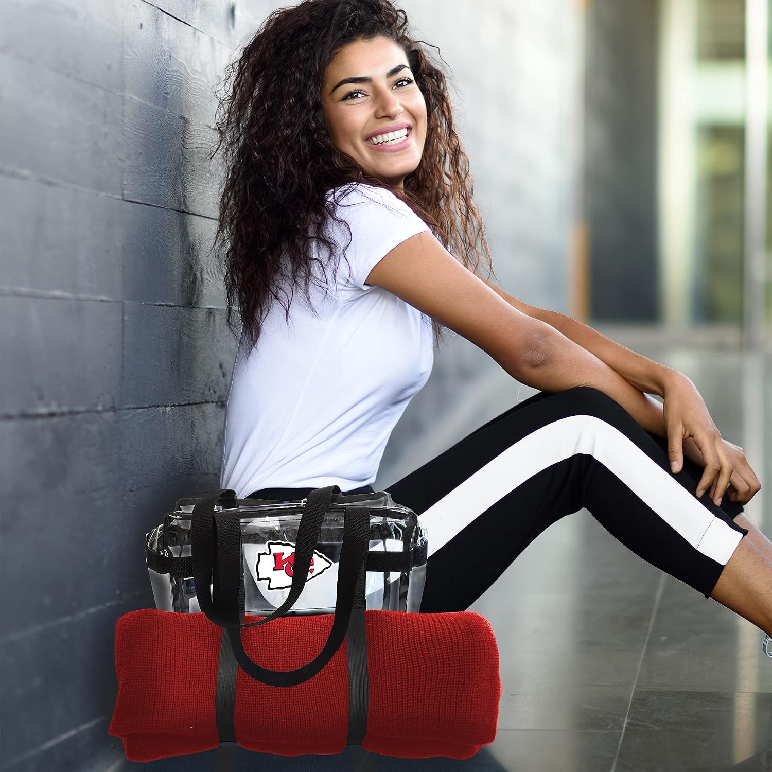 Littlearth NFL unisex-adult Clear Tote-along Bag