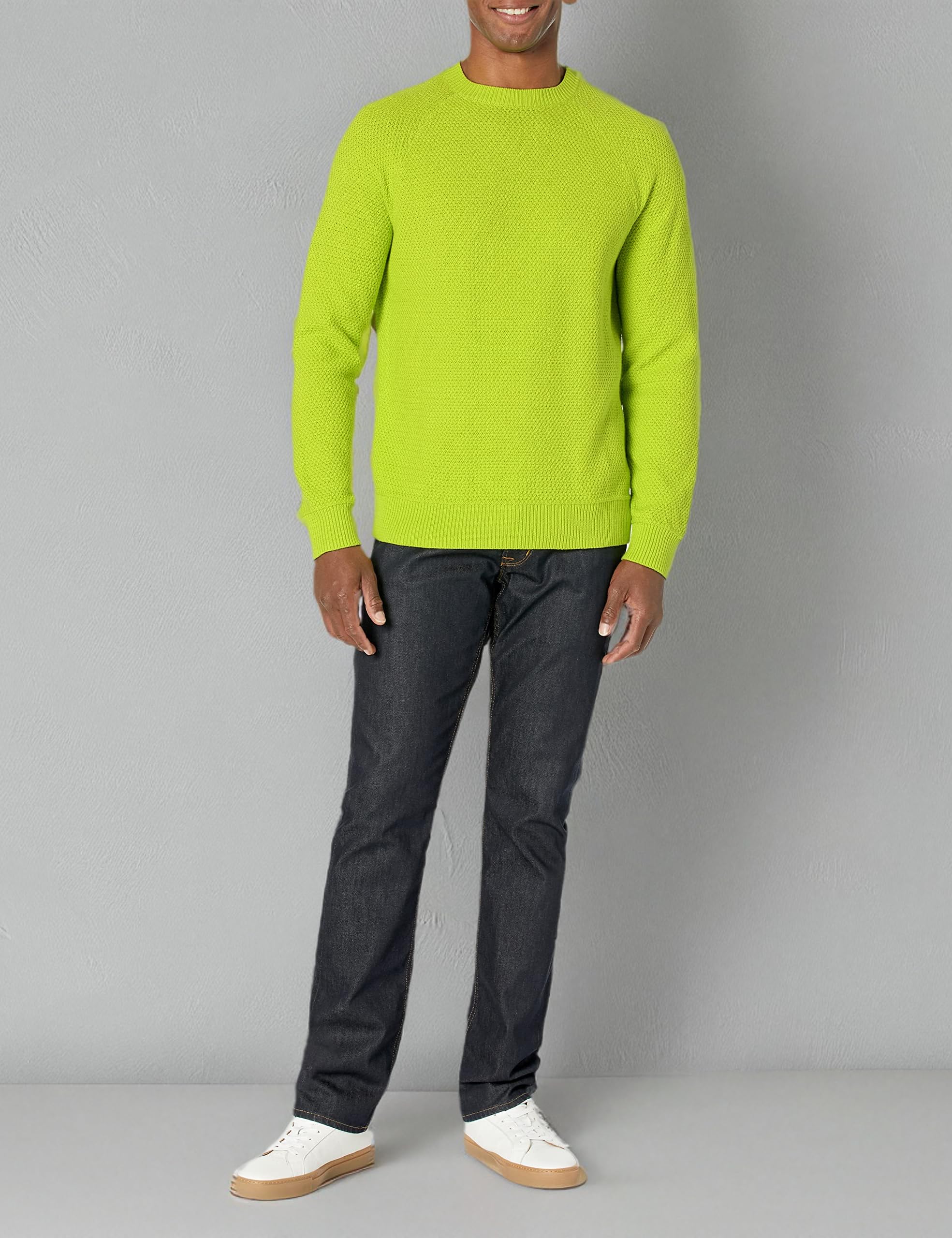 Amazon Essentials Felpa Girocollo Oversize in Cotone Testurizzato Uomo
