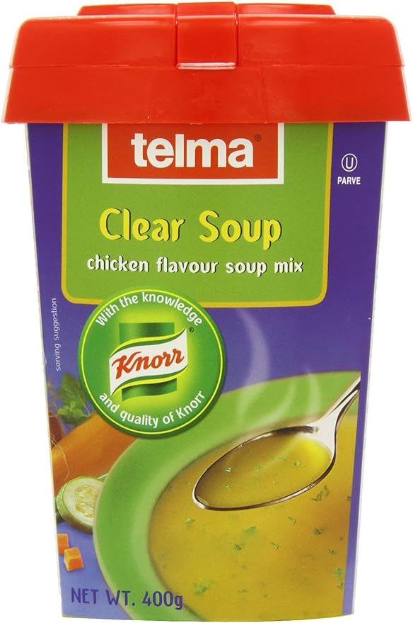 Telma Clear Soup Tubs 400g Perfect for Chicken Soup, Casseroles
