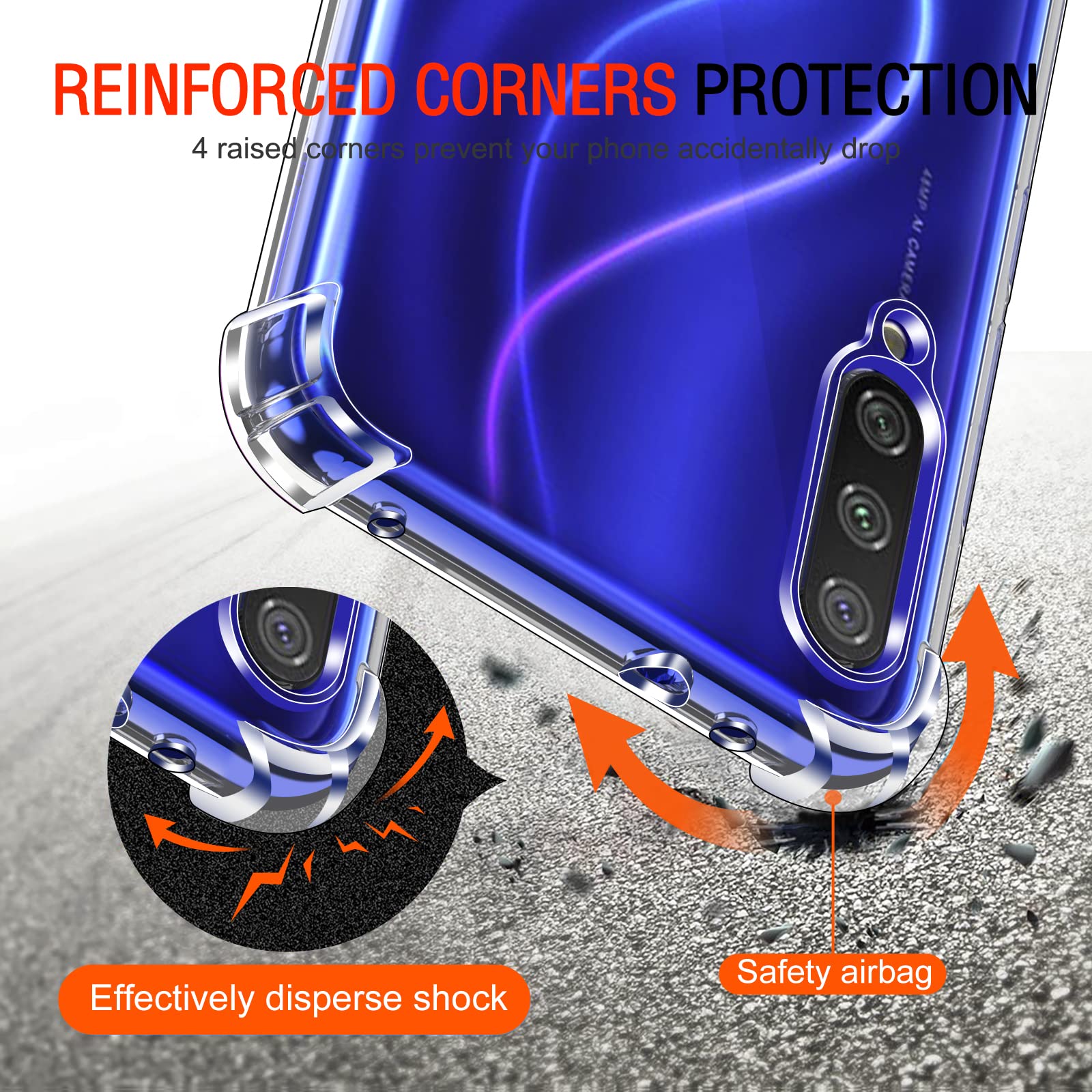 iVoler Cover per Xiaomi Mi A1, [Protezione Antiurto di Grado Militare] Custodia Sottile Morbida in Silicone TPU Anti-Impronte Anti-Graffio Protettiva Case, Nero