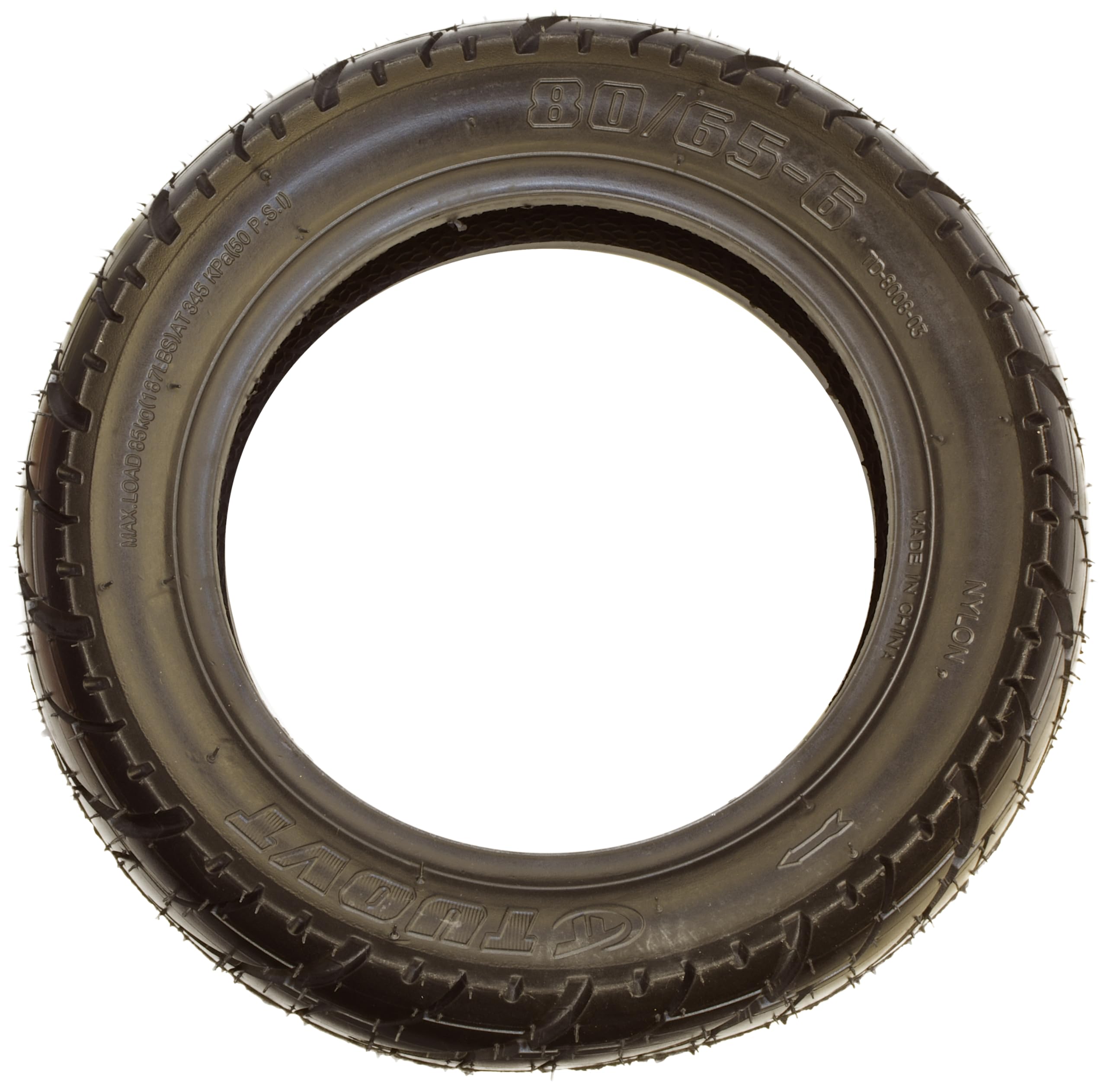Pneumatico Tubeless 10x3-6 (80/65-6) 255X80-6 Compatibile SmartGyro Dualtron Monopattino Elettrico