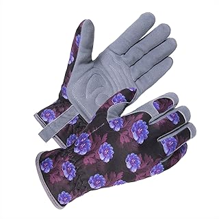SKYDEER Deerskin Garden Gloves for Women, Double Foam Padded Palm Patch for Protection and Flex Grip, Comfortable and Dura...