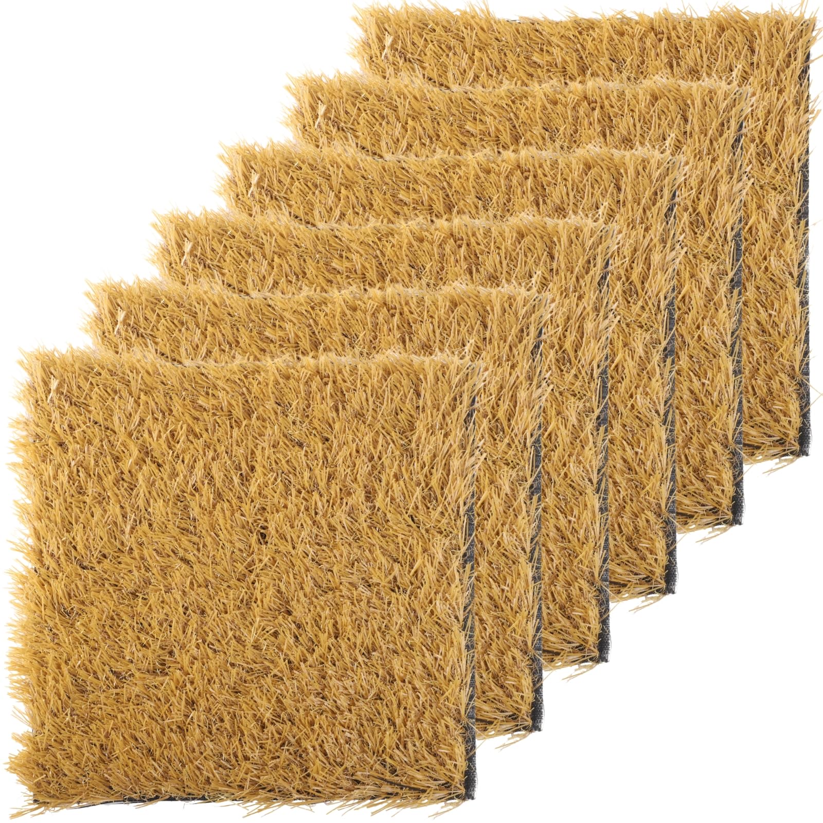6 szt. mat do gniazda dla kur, 30 x 30 cm, maty ze sztucznej trawy, nadające się do prania, jako ściółka do kurników, do wewnątrz i na zewnątrz, również do wybiegów i dekoracji podłóg