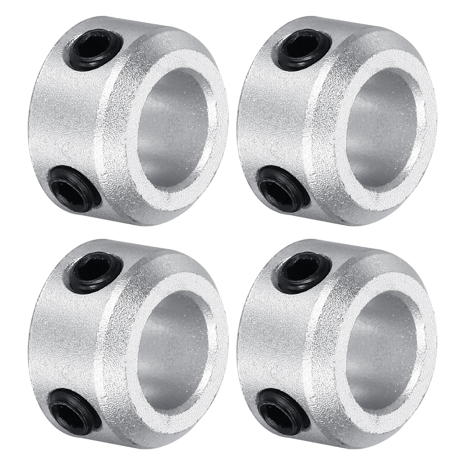 QUARKZMAN 8x Aluminium Klemmringe 35 Mm Bohrung – Wellenklemmringe 52x12 Mm Mit Schraube Für Lineare Führungen
