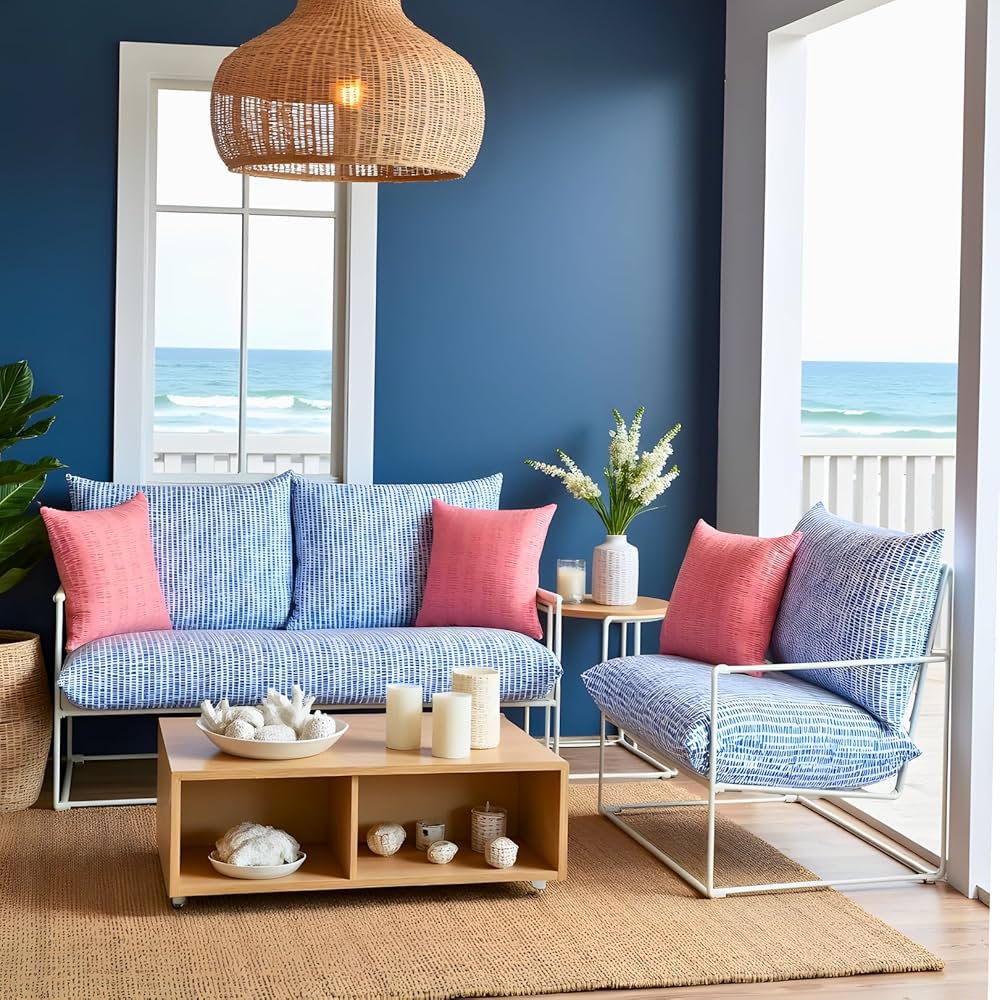 Rockin Cushions Blue Rain Outdoor Slipcovers, Compatible