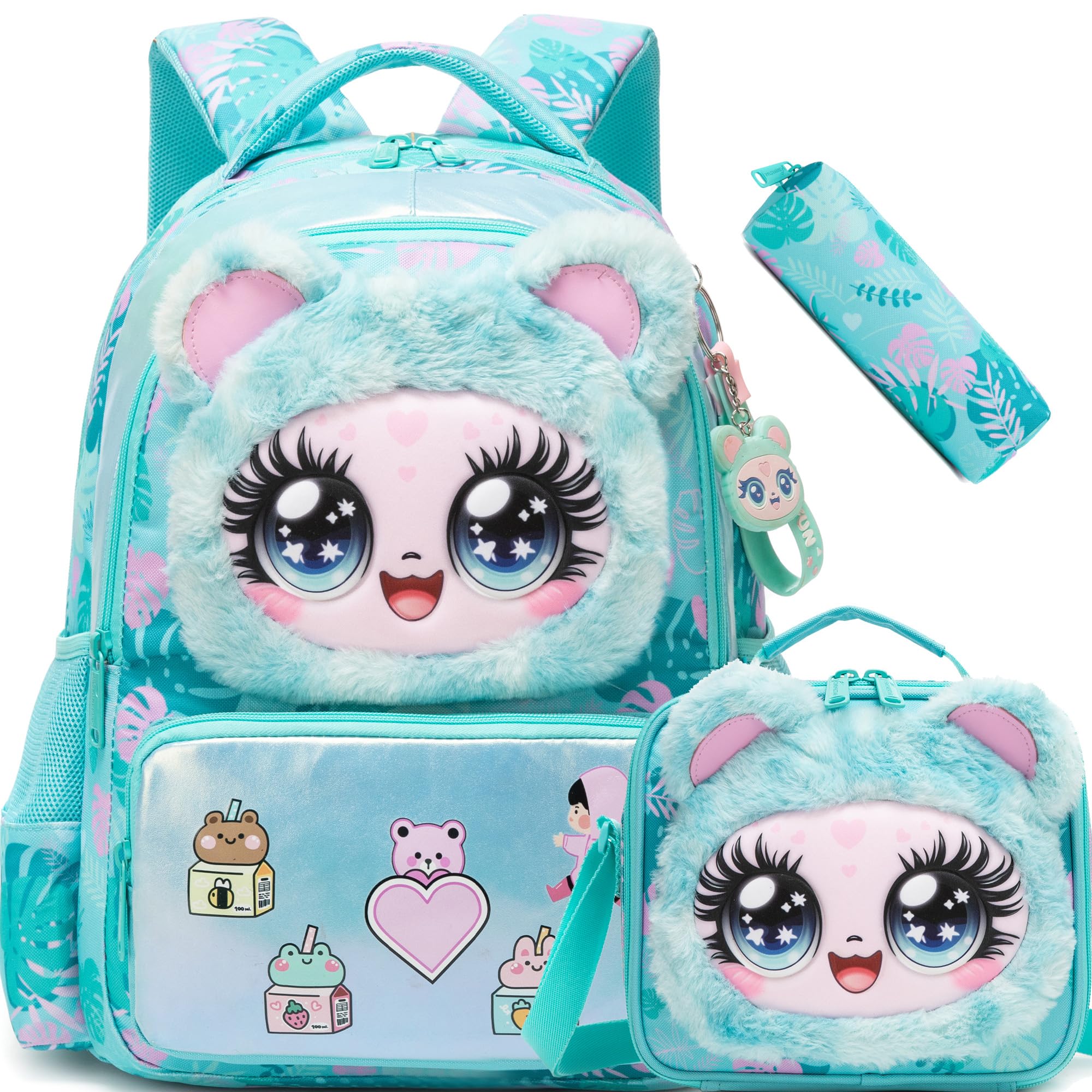 Meetbelify Backpacks for Girls with Lunch Box
