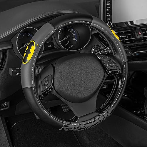 Batman - Funda para volante de automóvil, con gráficos oficiales de Warner Brothers, gran idea de regalo para fanáticos