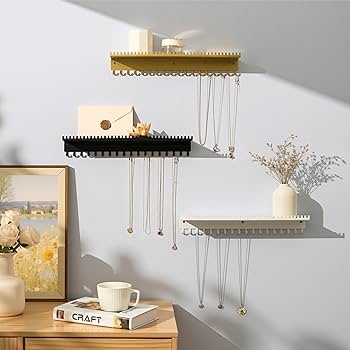 Amazon.com: Josmimic Necklace Holder Wall Hanging Organizer