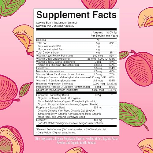 Miniatura 2 de Multivitamínico para mujer + liposomal para el crecimiento del cabello Lustriva  Biotina 10000mcg  Clínicamente probado para cabello más grueso,