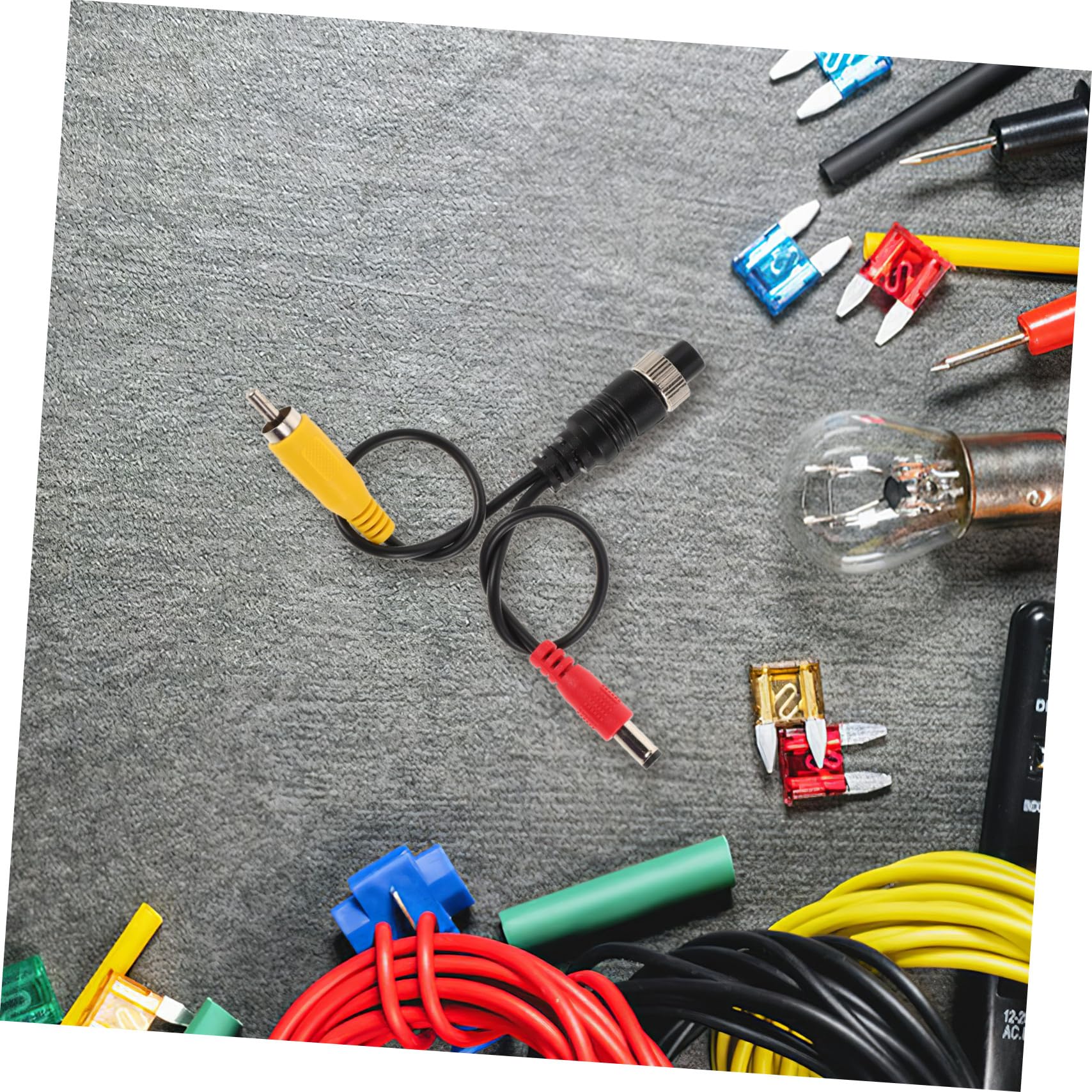 BESPORTBLE Cavo Prolunga Pin con Connettore Femmina e Dc per Telecamera Retromarcia Auto Compatibile con Sistemi di e Monitoraggio Veicolare per Aggiornamento e Conversione Impianti Video