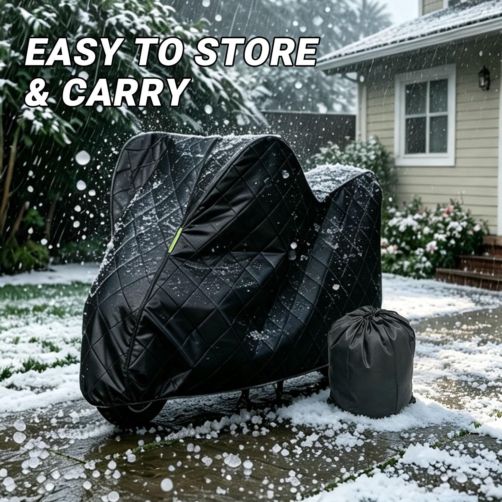 YAOJIA Funda para Motocicleta Compatible con V Star Classic Funda Impermeable de Gran tamaño, Apta para Todas Las Estaciones, con protección contra el Sol y el Polvo.