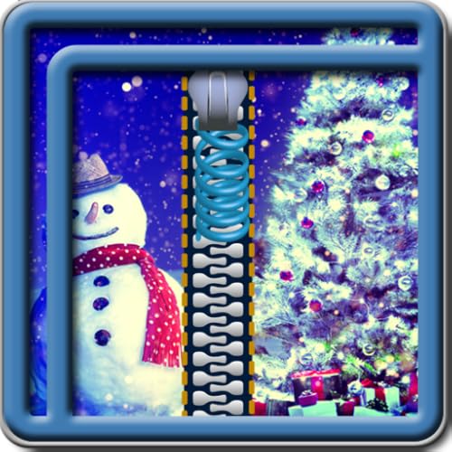 Zipper Lock Screen Snowman