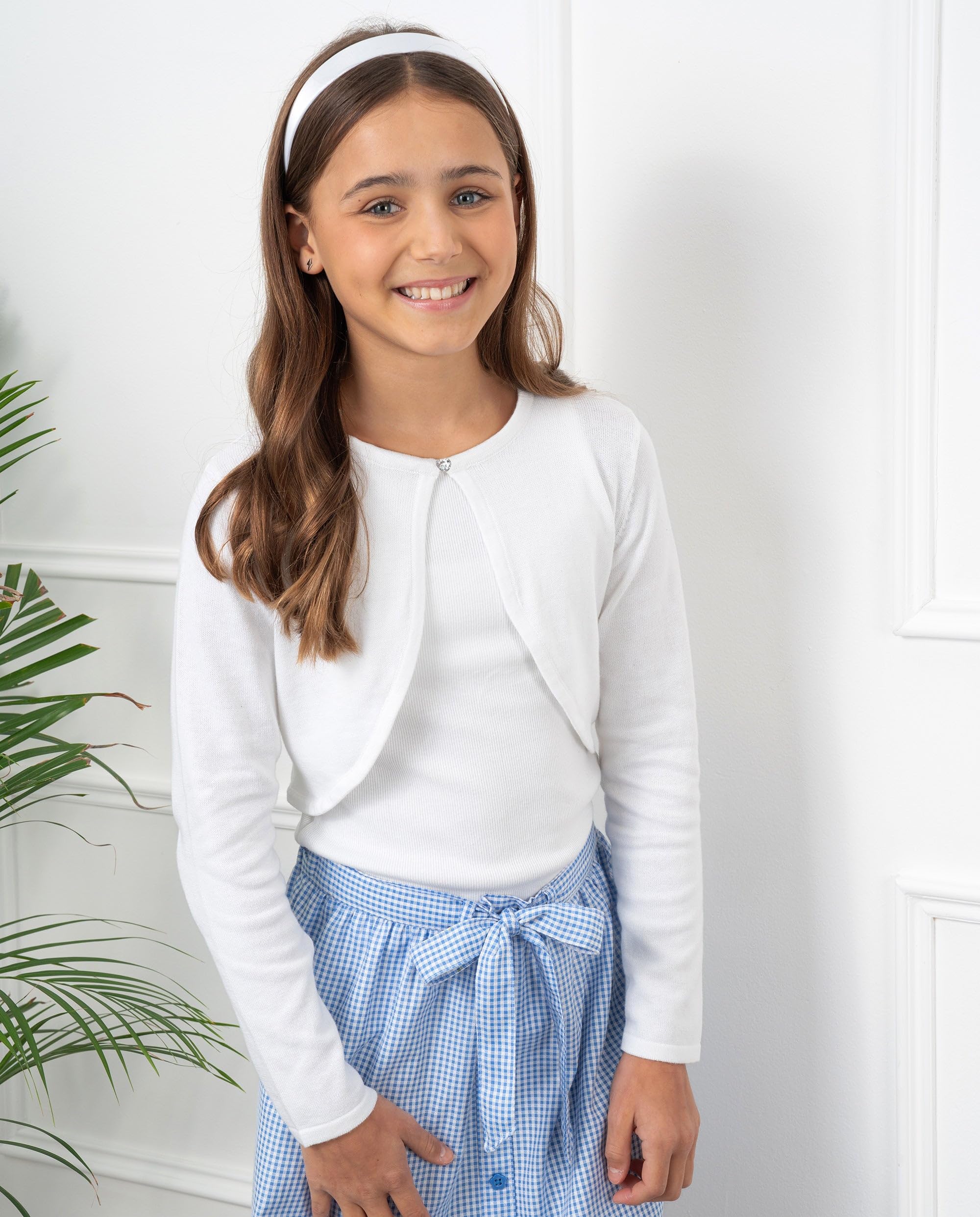 Bolerose Chicas Manga Larga Bolero Niñas Cárdigan