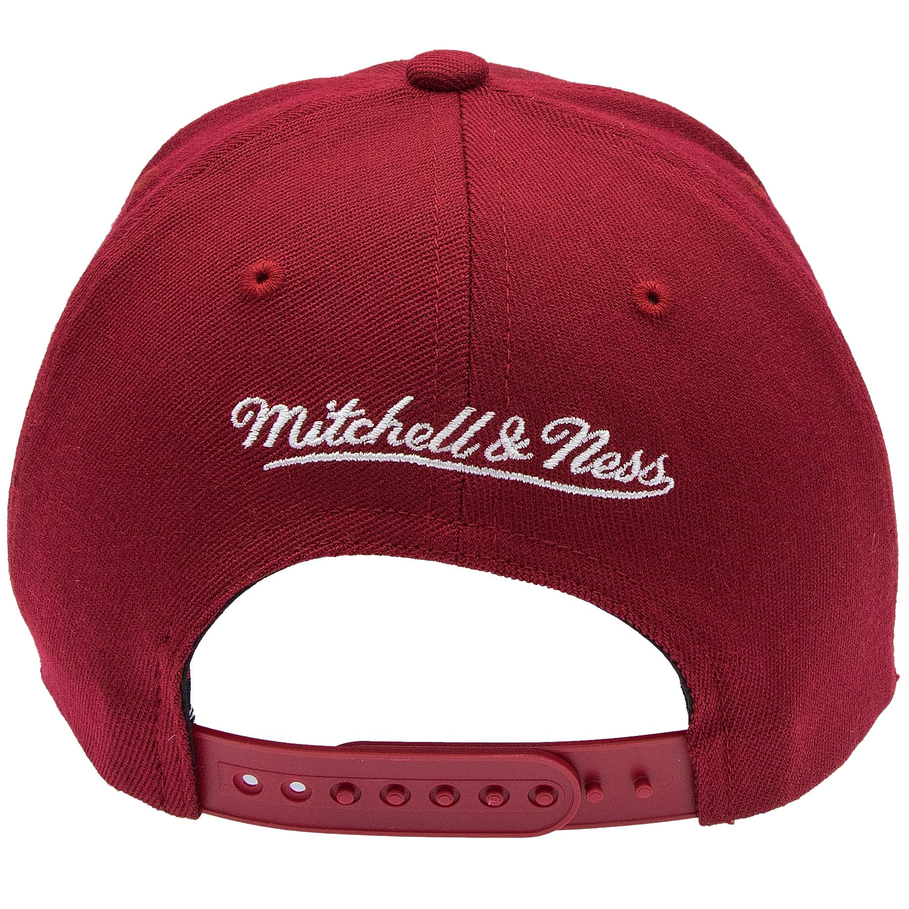 Mitchell & Ness Classic Red Raised Rubber Logo Snapback Cappellino da baseball