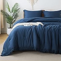 Vista 35 de Andency Juego de edredón tamaño individual, color naranja quemado, juego de edredón de 2 piezas con borlas bohemias terracota para niños, niñas