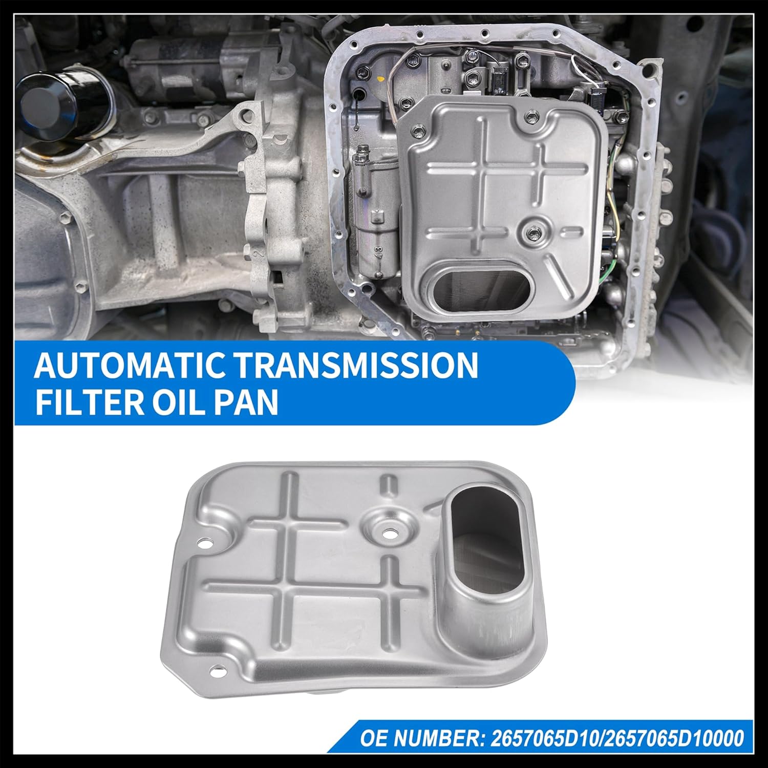 A44DE Automatic Transmission Filter Kit CVT Oil Cooler Filter Oil Pan Gasket Kit Fit for Suzuki Grand Vitara 2009-2013 No.2657065D10 - Pack of 2 Durable Material