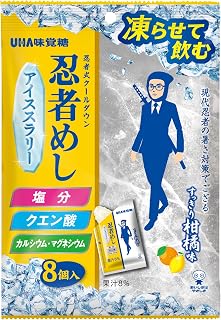 【公式】UHA味覚糖 忍者めし アイススラリー すっきり柑橘味 1袋 (飲めるかき氷/クールダウン) | 冷却 パウチ フローズンドリンク 熱中症対策 暑さ対策 スポーツ 部活 屋外作業 水分補給 非常食 ユーハ味覚糖