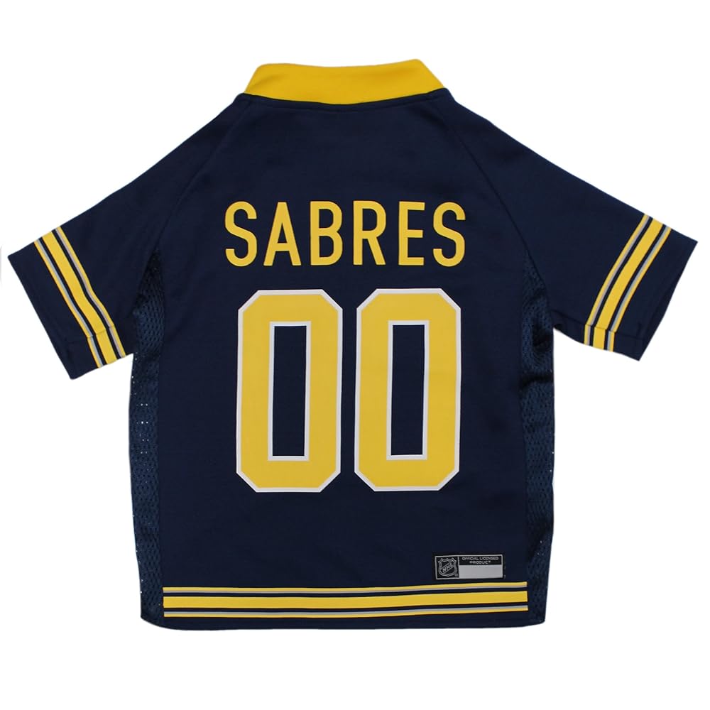 Pets First NHL Buffalo Sabres Jersey for Dogs & Cats, Small. - Let Your Pet Be A Real NHL Fan!