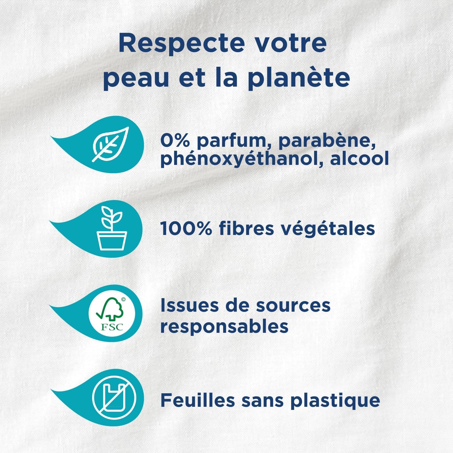 Fess'Nett - Papier Toilette Humide - Jetable WC - 16x100 Feuilles