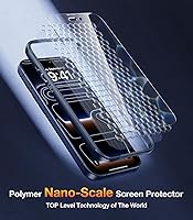 Vista 683 de Diaclara - Funda diseñada para iPhone 15 Plus de 6.7 pulgadas, transparente, cuerpo completo, con protector de pantalla, resistente de protección