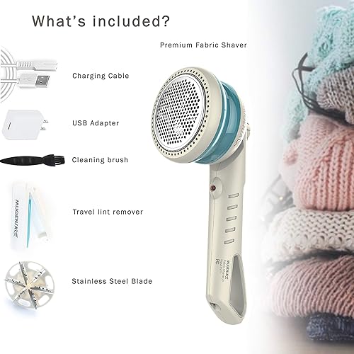 Miniatura 2 de Removedor de pelusa eléctrico para ropa, suéter, afeitadora de tela para muebles, mantas, cortinas, calcetines, leggings, lana, cachemira,
