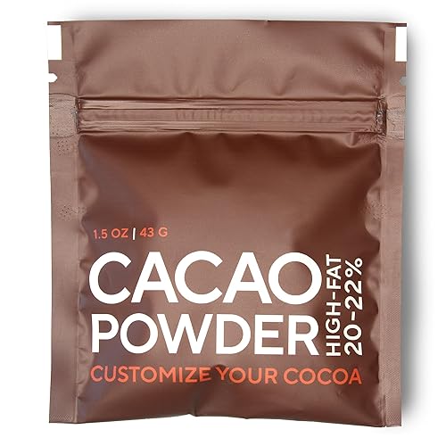 Miniatura 8 de Selefina Especias Cacao en polvo, alto en grasa (20-22%), sin azúcar, paquete de 5