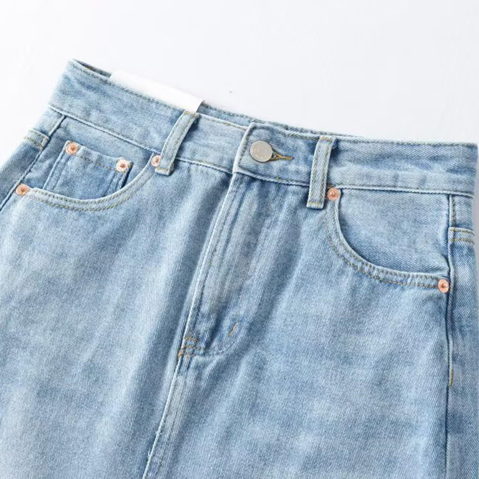 Falda Larga Mujer Verano, Faldas Mujer Verano Lunares, Largas Mezclilla Vaqueras con Dobladillo Alto Y Abertura Estilo Western Ropa Calle Faldas Skirt Falda Lunares Falda Vaquera Minifalda
