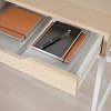 IKEA Alex Desk, 100x48 cm, White Stained/Oak Effect
