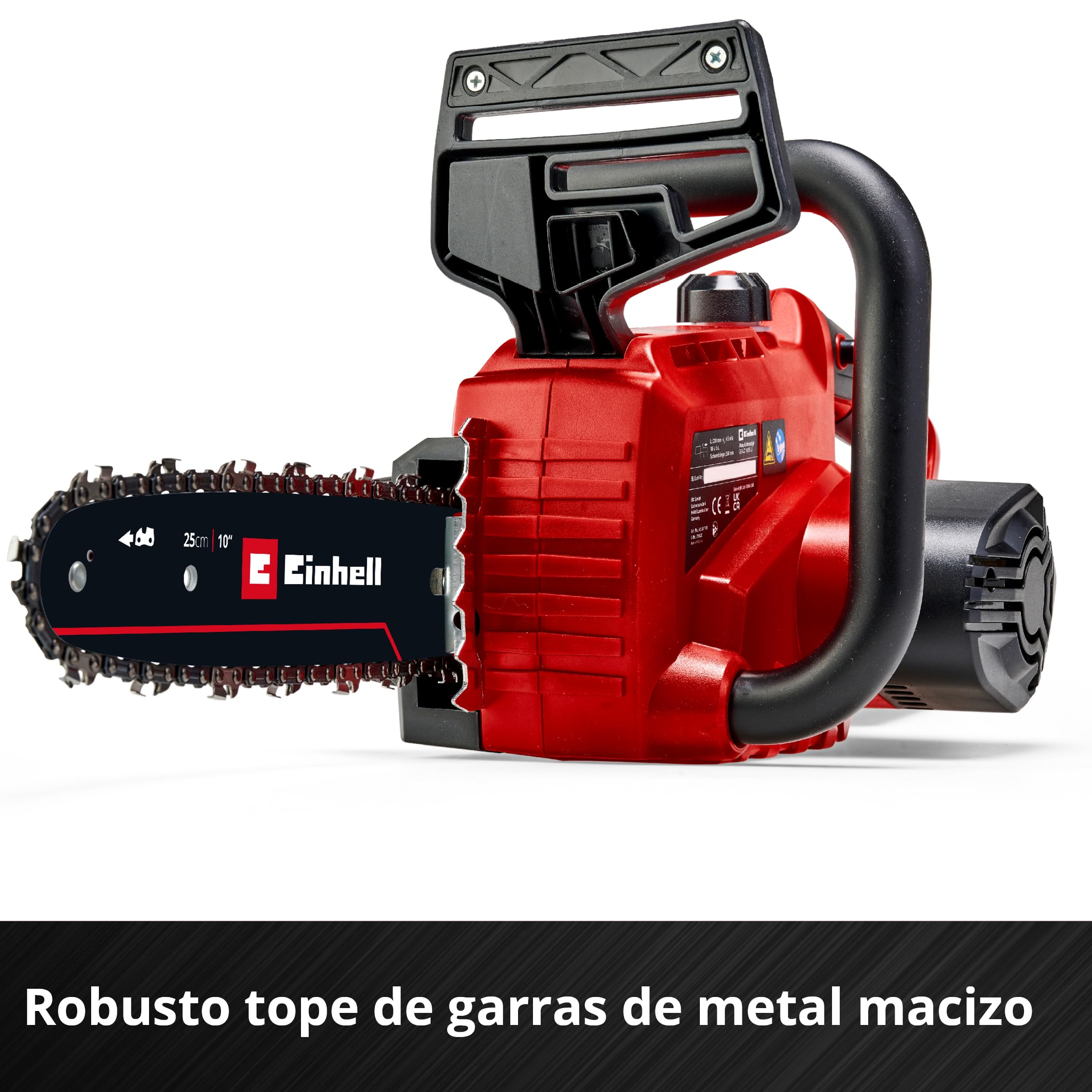 Einhell Motosierra con batería GE-LC 18/25-1 Li Kit Power X-Change (18 V, 23 cm de longitud de corte, 4,5 m/s velocidad de cadena, lubricación de cadena automática, incl. 1x 3,0 Ah + cargador)
