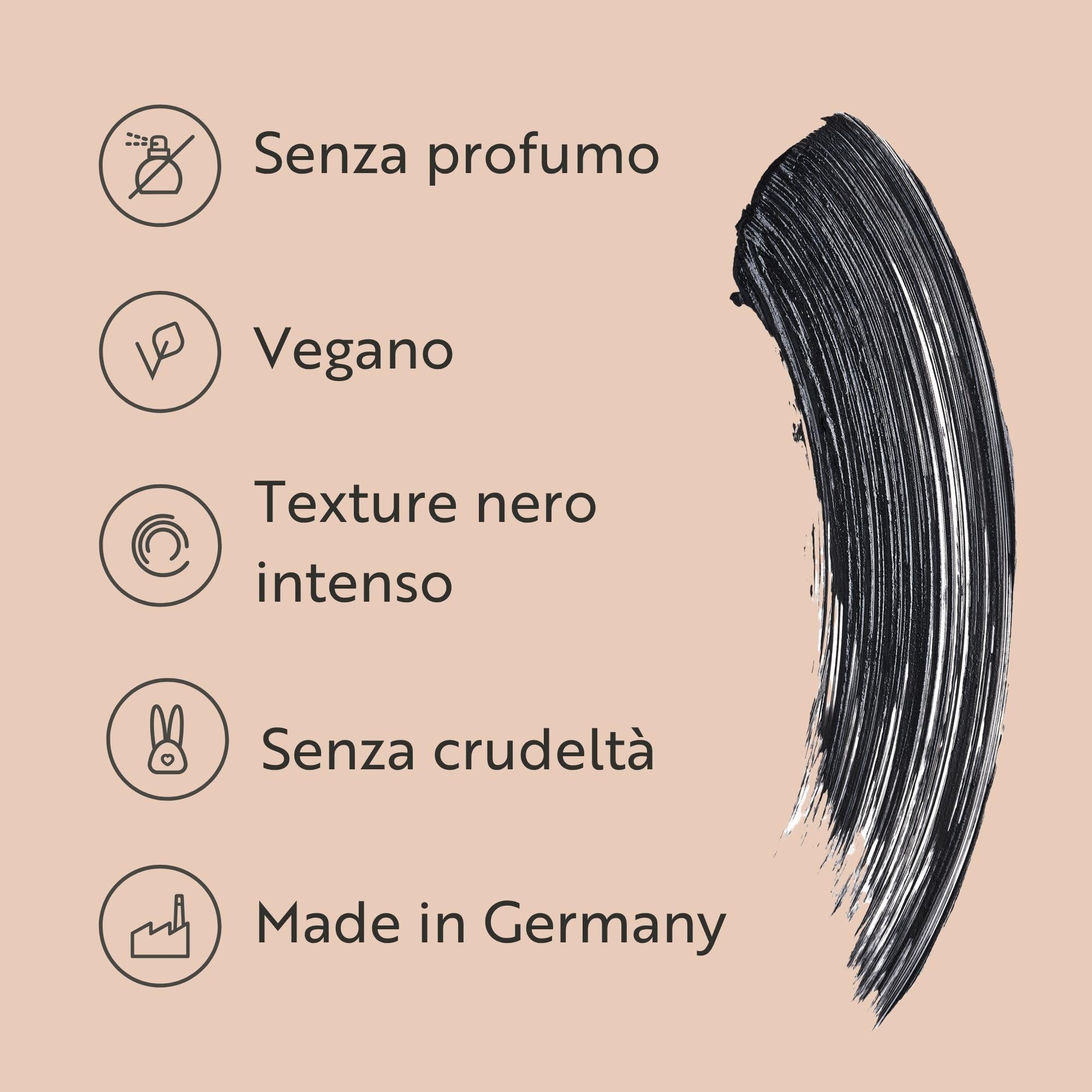 M. Asam MAGIC FINISH Lash Lift Mascara Nero Profondo (10 ml) – Mascara Lash Lift per Ciglia con Maggiore Slancio e Definizione, Non Si Attacca, Per Momenti Mozzafiato