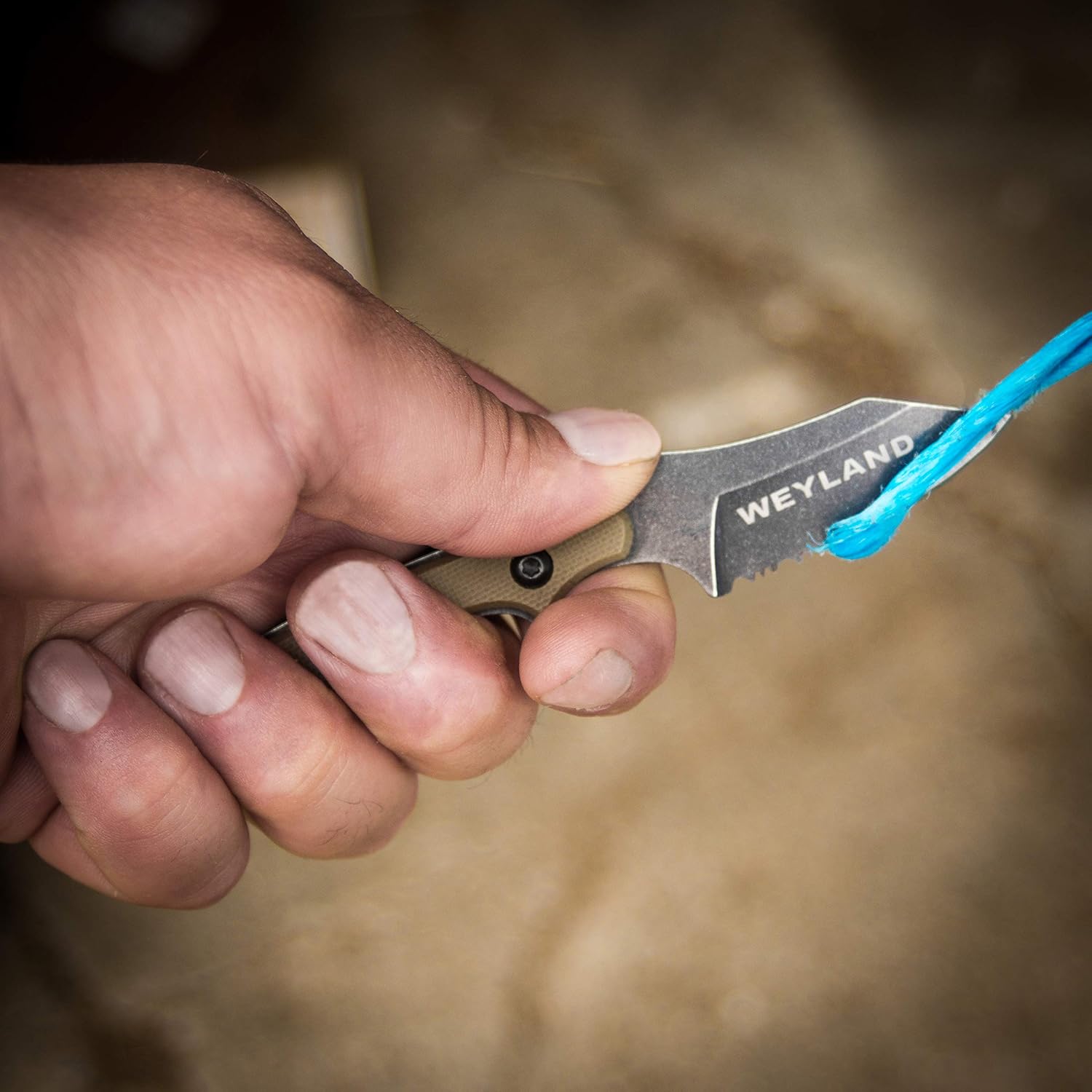 WEYLAND EDC Fixed Blade Tactical Neck Knife With Sheath - Small Fixed Blade Utility Knife, Boy Scout Carry knife for Everyday Carry and Hiking - Image 9