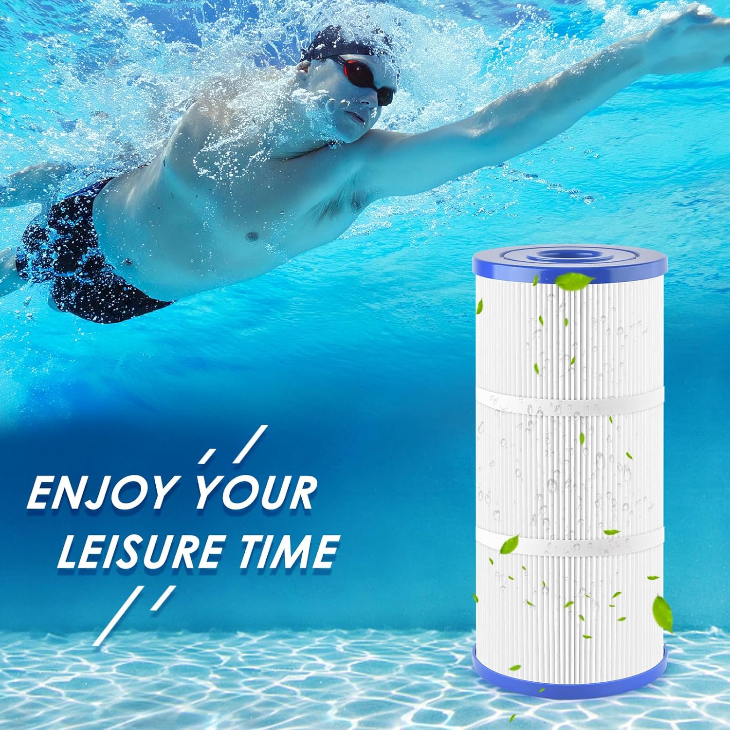 PACETAP Spa Filter Replacement for PWK35B Fit for Watkins Hot Springs Limelight Series, 2 Pack Hot Tub Spa Filter Cartridge Compatible with Watkins 1642301-1, 78161, 78286, Filbur FC-3921 - Image 6