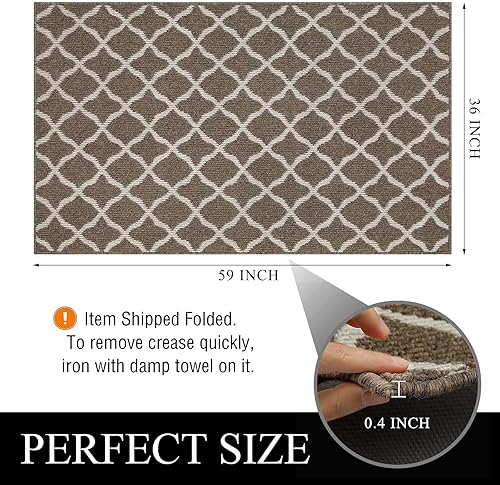 Miniatura 2 de SHACOS Tapetes grandes para interiores de 36 x 59 pulgadas, lavables, antideslizantes, absorbentes de agua, para entrada, entrada, entrada, hogar,