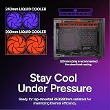 Cooler Master NR200P V2 Mini-ITX 18L PC Case, Top-Mount 240mm|280mm Liquid Cooler, 356mm Vertical Mounting 3.5-Slot GPU, Tempered |Vented Panel, USB 3.2 Gen 2x2 Type C (NR200PV2-KCNN-S00) - 6
