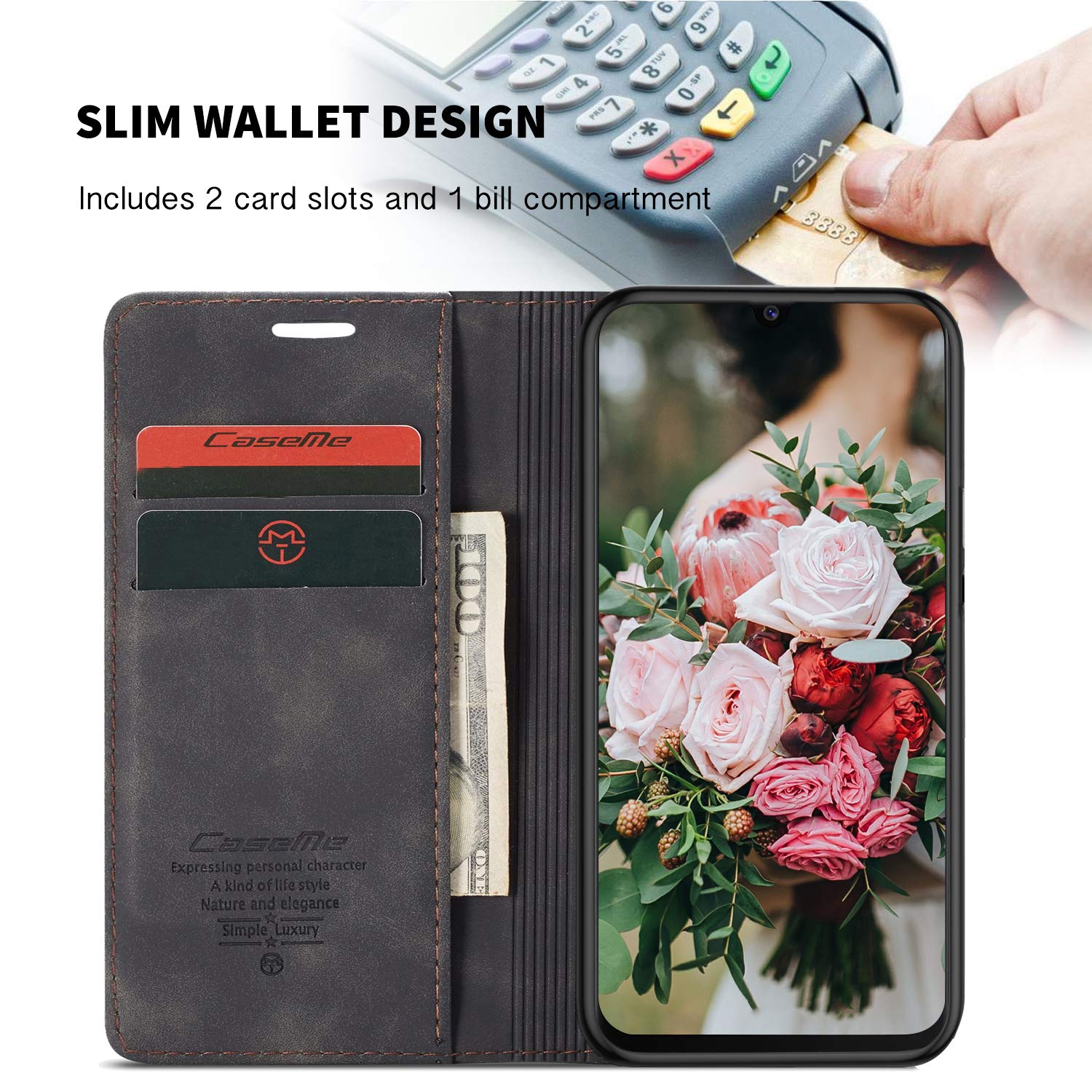 Xinyunew Cover Libro Portafoglio Per Xiaomi Redmi Note 10 Pro, Custodia In Pelle Con Porta Carte E Supporto, Blu