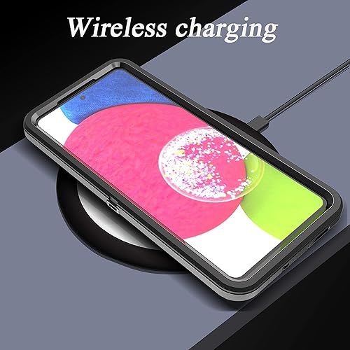 Miniatura 7 de YmhxcY Funda A53 5G, a prueba de caídas, 3 capas, duradera, a prueba de golpes, protección contra caídas, funda protectora de goma sólida mate para