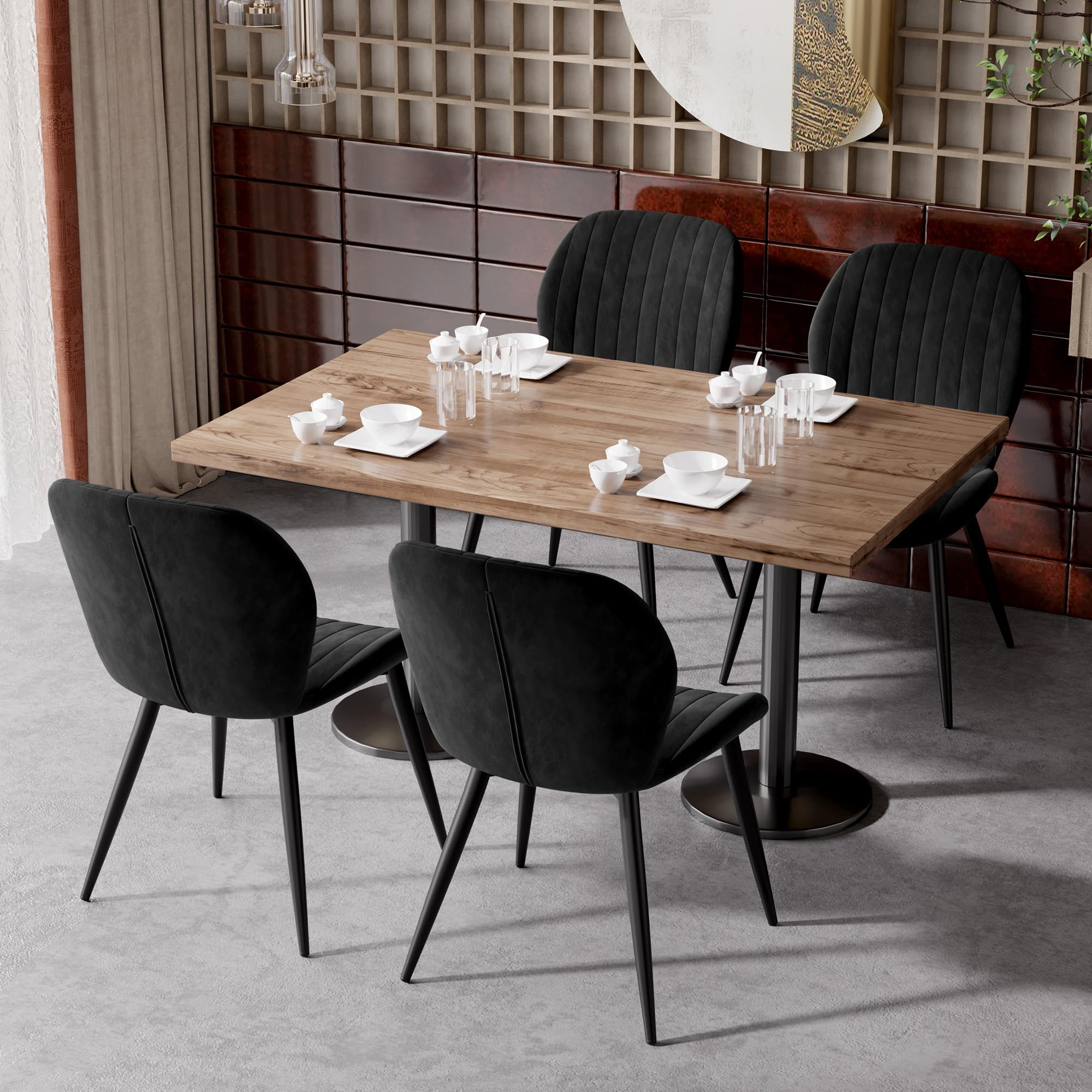Hawthyhome Esszimmerstühle FU01051, Küchenstuhl, Stuhl Esszimmer Wohnzimmer, ergonomischer Sessel, Armlehnstuhl, Polsterstuhl, Wasserdichtes Material