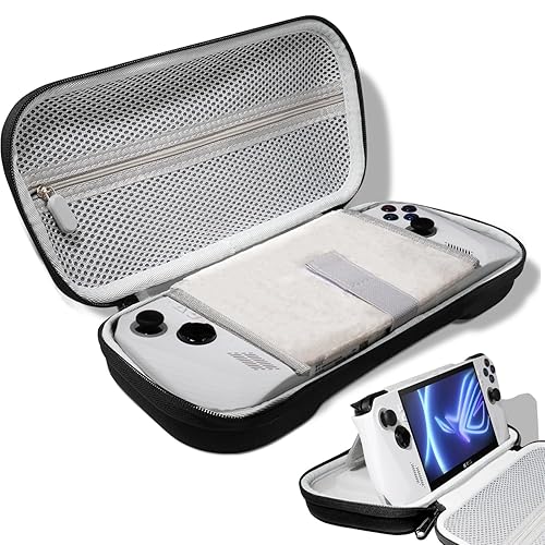 OPTOSLON Estuche compacto ROG Ally compatible con ASUS ROG Ally XROG Ally Gaming portátil y accesorios, funda rígida para viajes y almacenamiento