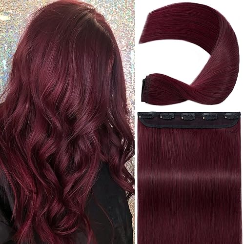 Miniatura 8 de S-noilite Extensiones de cabello humano con broches, de una pieza, 5 clips34, extensiones de cabello humano con clip, de trama estándar 100% Remy,