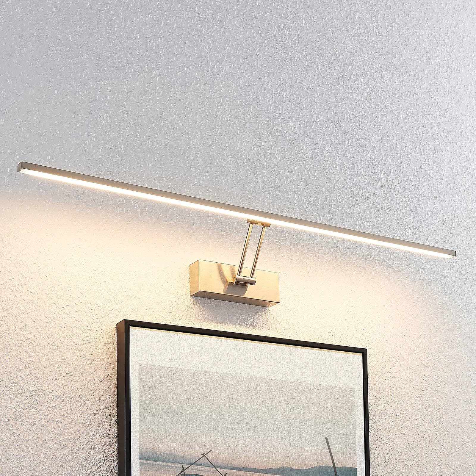 Lucande LED Wandleuchte, Wandlampe Innen 'Thibaud' (Modern) in Alu aus Metall u.a. für Wohnzimmer & Esszimmer (1 flammig,) - Bilderleuchte, Wandstrahler, Wandbeleuchtung Schlafzimmer/Wohnzimmer