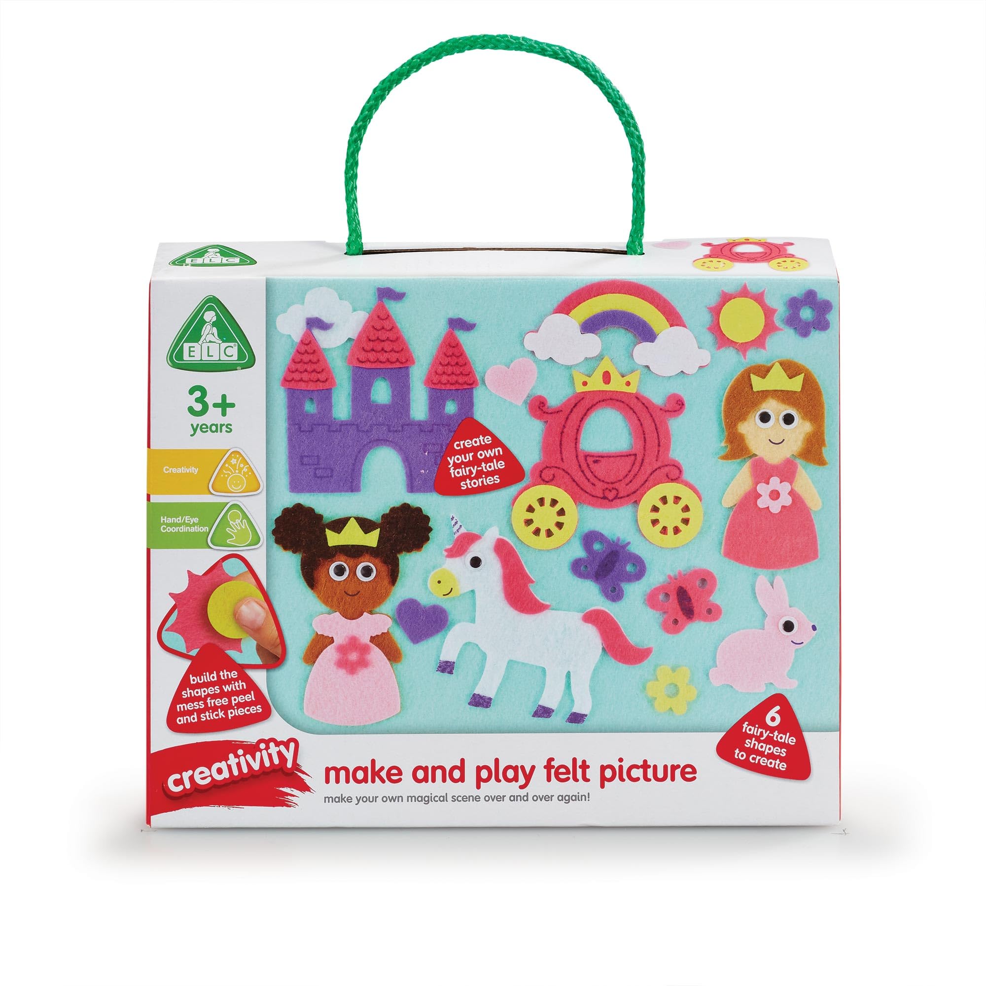 Early Learning CentreMake and Play Felt Pictures Unicorns and Princesses Craft Set for Children from 3 Years Fuzzy Felt Kids Craft Set Kids Activity Packs Art Set Toddler Crafts