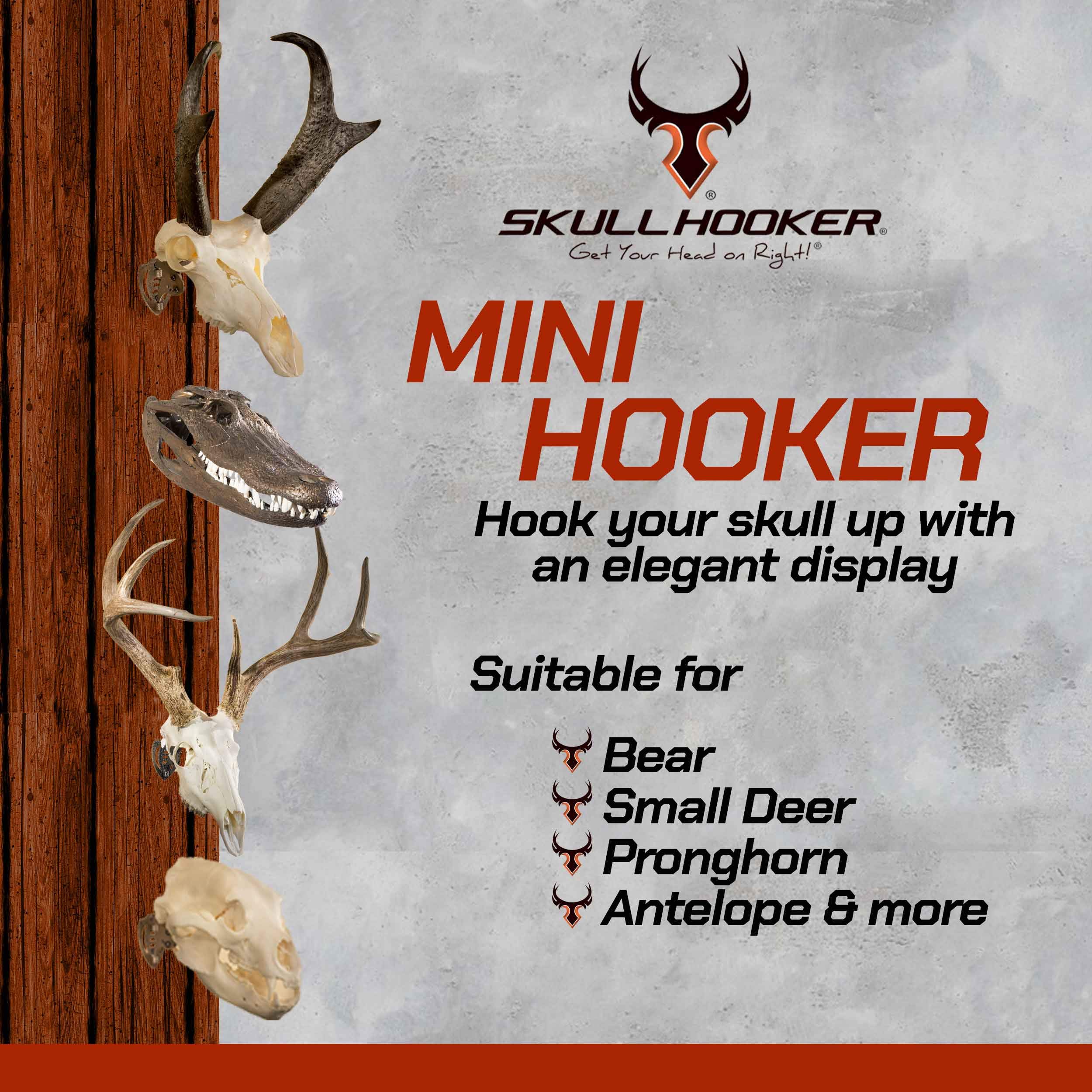 Skull Hooker Mini-Nutte (kleine Trophäen) - Schwarz