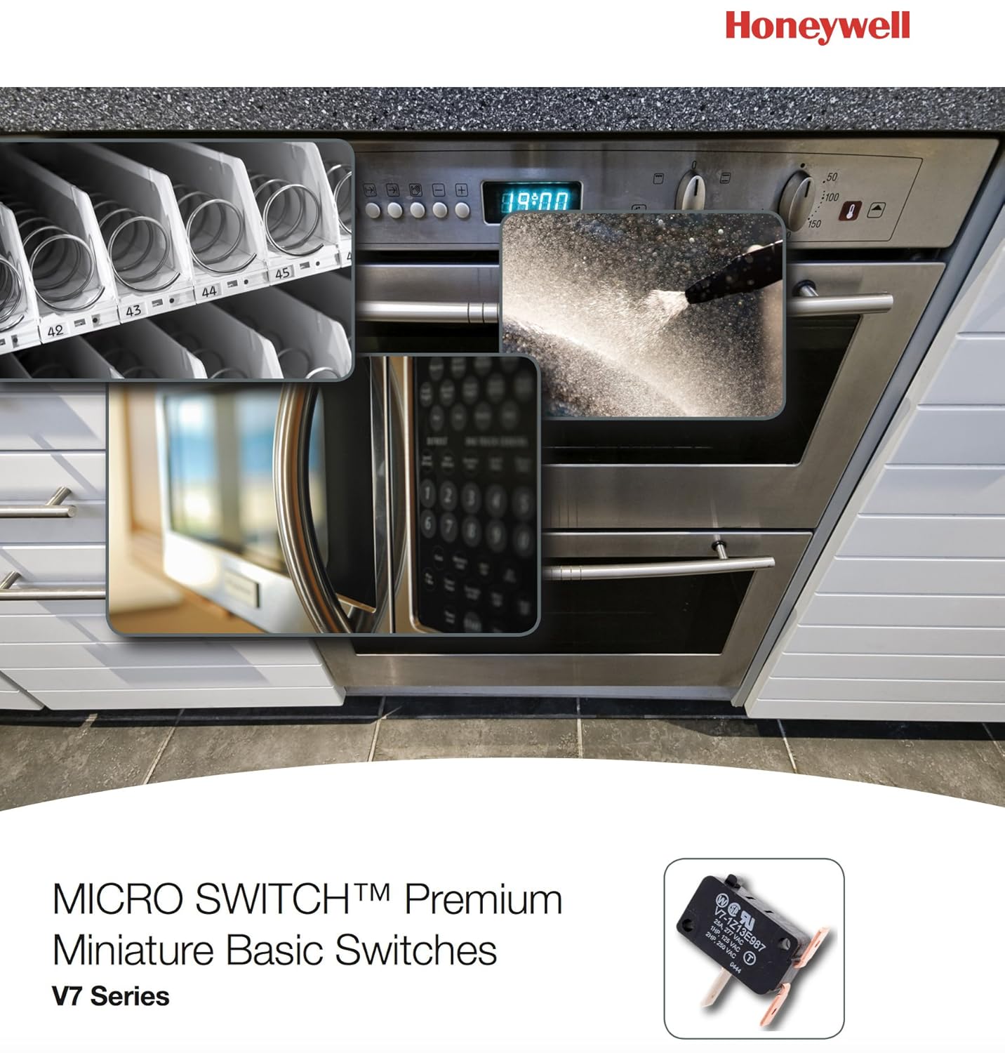 Honeywell Micro Switch Premium Basic / Snap Action Switch 25A @ 250VAC V7-1Z29E9, ( Pack of 2)