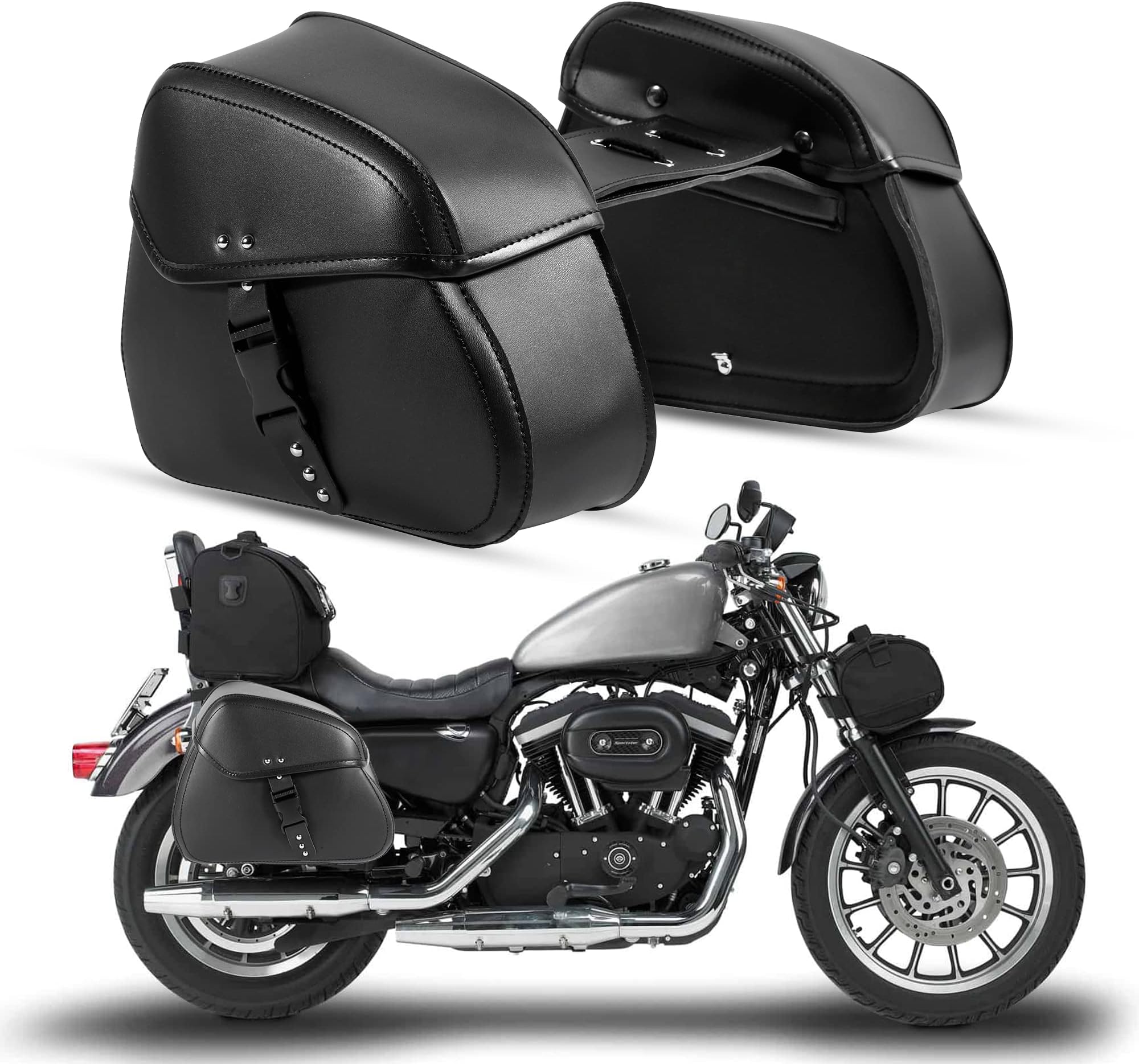 s RATCHROLL Pair Universal Motorcycle Saddlebag Side Tool Bags